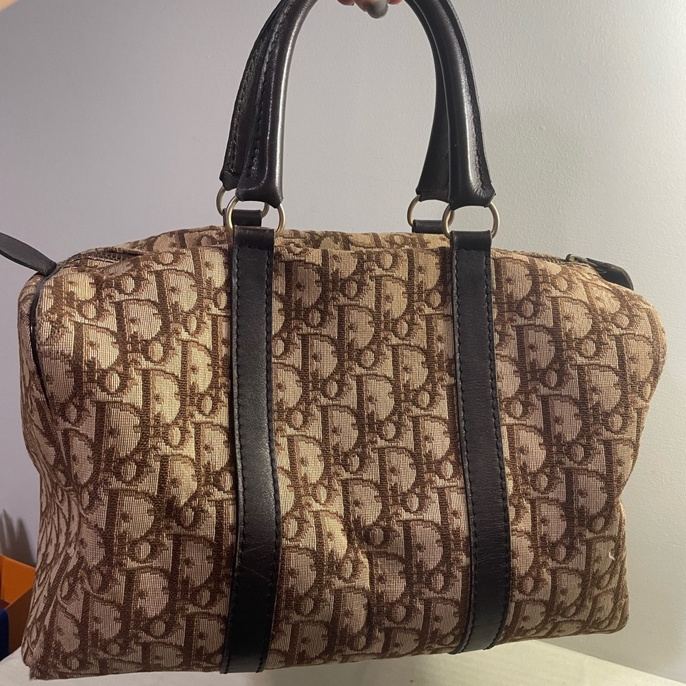 Dior Vintage Trotter Boston Bag With Organizer